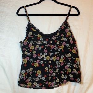 Spaghetti strap floral top